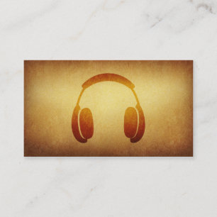 Papered Archive Deejay Headphone Business Card