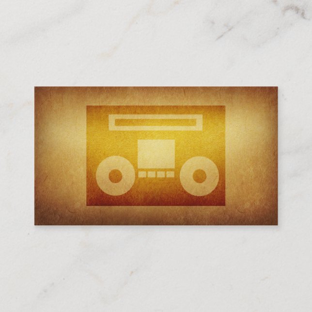 Papered Archive Deejay Tape Business Card (Front)