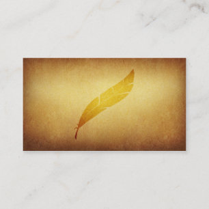 Papered Archive Writers Quill Business Card