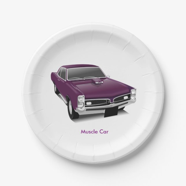 #PaperPlate #MuscleCar #CarDesignPaperPlate Paper Plate (Front)