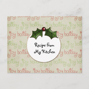 Papers_PattHolidayJoy, blank chipboard tag, Kit... Postcard