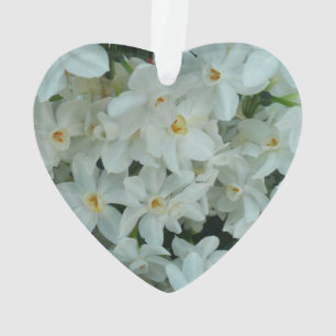 Paperwhite Narcissus Delicate White Flowers Ornament
