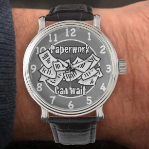Paperwork Can Wait Illustration Watch