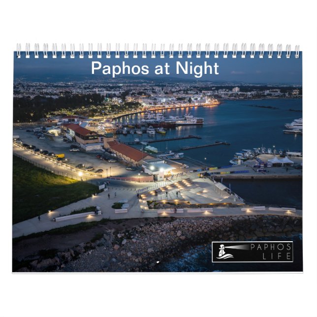 Paphos at Night Calendar by Paphos Life (Cover)