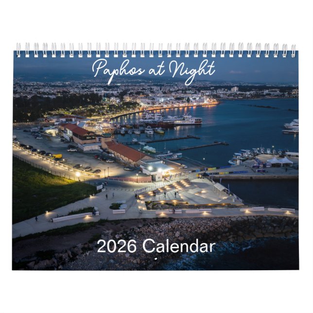 Paphos at Night Calendar by Paphos Life (Cover)