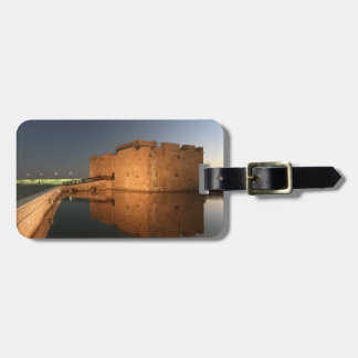 Paphos Castle and reflections at Sunset Luggage Tag