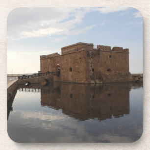 Paphos castle coaster