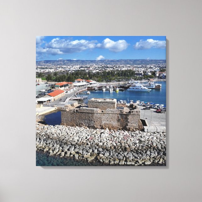 Paphos Castle from the Sea Canvas Print (Front)