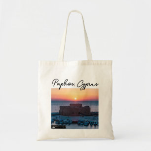 Paphos Castle Sunset and Signature Tote Bag