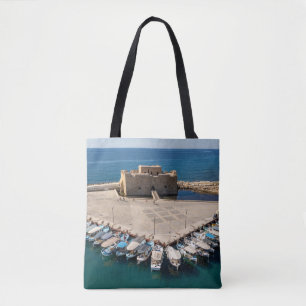 Paphos Harbour and Castle - original Photo Tote Bag