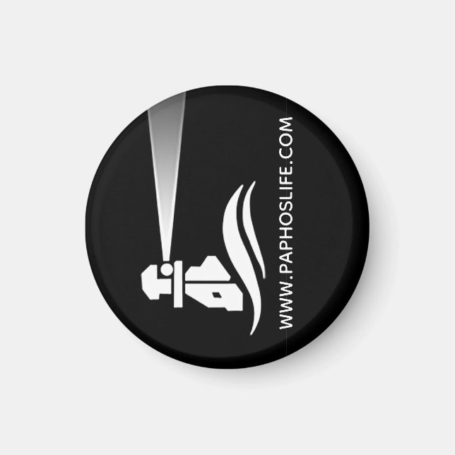 Paphos Life Lighthouse Logo Magnet (Front)
