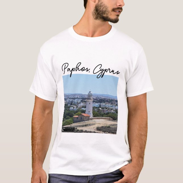 Paphos Lighthouse and Signature T-Shirt (Front)