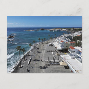 Paphos Sea Front with Castle and Harbour by drone Postcard