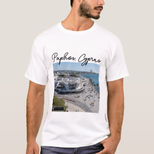 Paphos Seafront drone view 2 T-Shirt