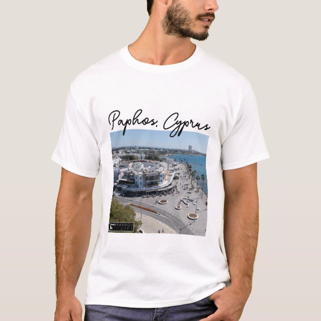 Paphos Seafront drone view 2 T-Shirt (Front)