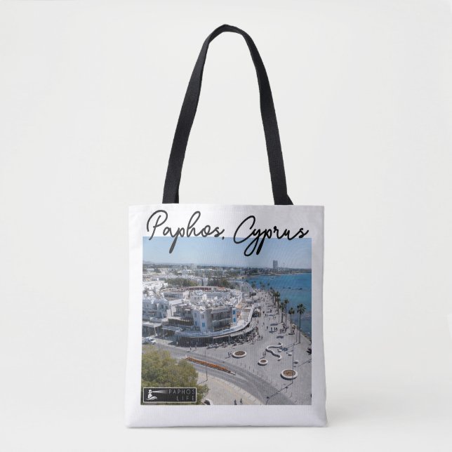 Paphos Seafront drone view 2 Tote Bag (Front)