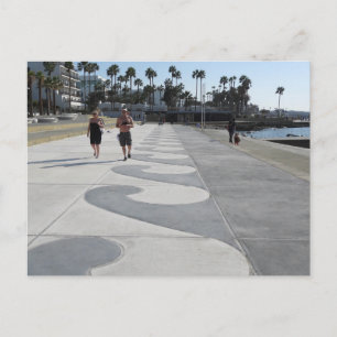 Paphos seafront wave pattern, Cyprus Postcard