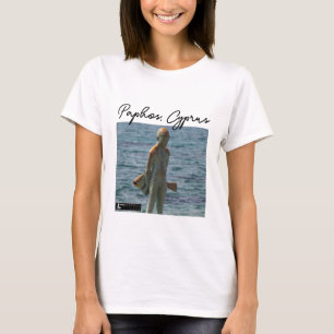Paphos Statue Boy and Fish, Signature T-Shirt