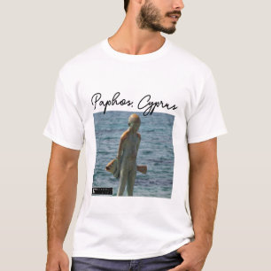 Paphos Statue Boy and Fish, Signature T-Shirt