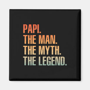 Papi For Men Dad Grandpa Man Myth Legend Fathers D Magnet
