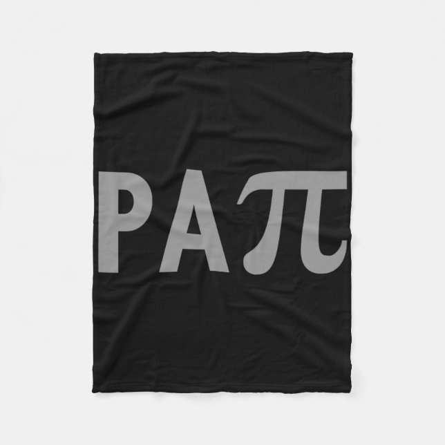 Papi Puns Fun Fathers Day Outfit For Math Teachers Fleece Blanket (Front)