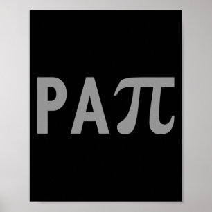 Papi Puns Fun Fathers Day Outfit For Math Teachers Poster