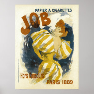 Papier A Cigarettes Vintage French Advertising Poster