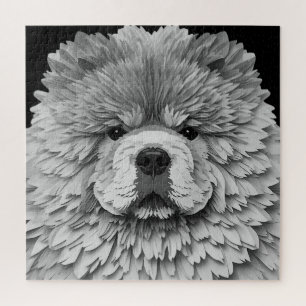 PAPIER MIRAGE Blue Chow Jigsaw Puzzle