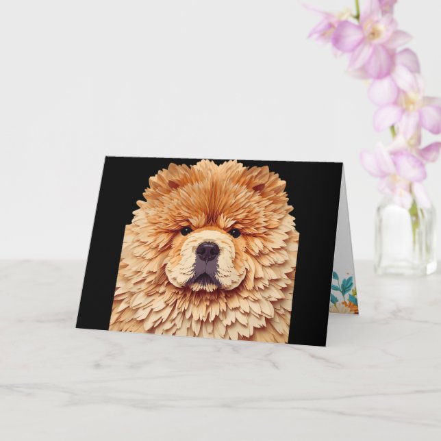 PAPIER MIRAGE Red Chow Card (Orchid)