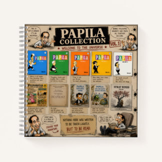 Papila Collection Spiral Notebook – 8.5" × 8.5"