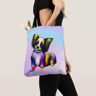 Papillion Pop Art Pastel    Tote Bag