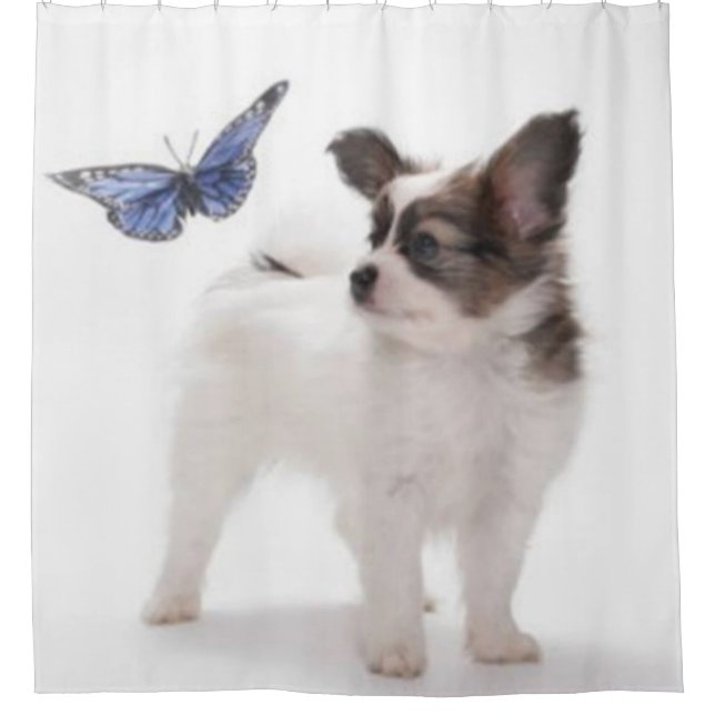 PAPILLON and BUTTERFLY Shower Curtain (Front)