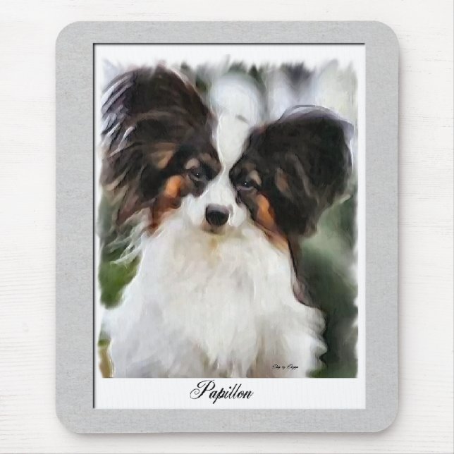 Papillon Art Gifts Mouse Mat (Front)