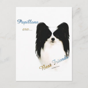 Papillon Best Friend 2 Postcard
