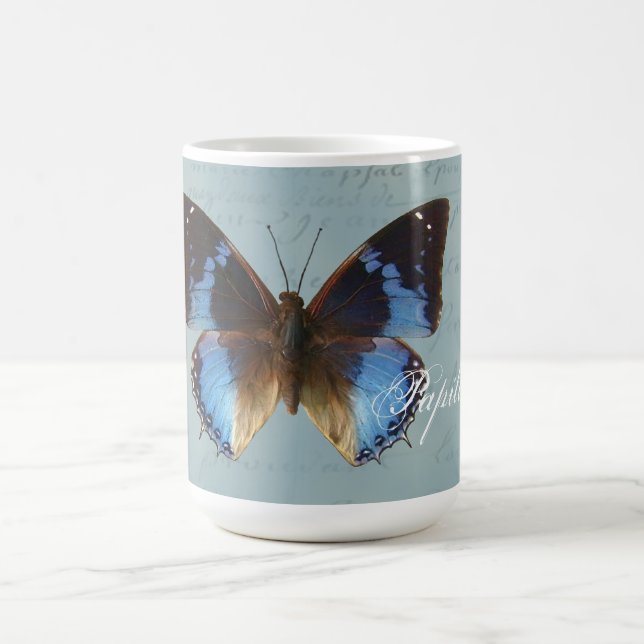 Papillon bleu coffee mug (Center)