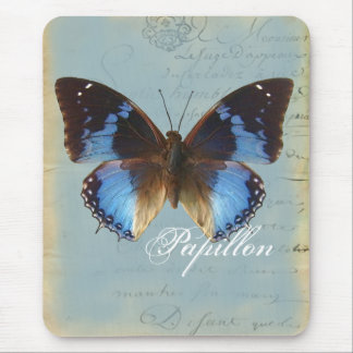 Papillon bleu mouse mat