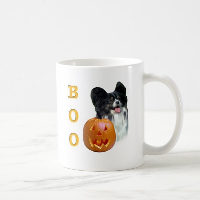 Papillon Boo Coffee Mug (Right)