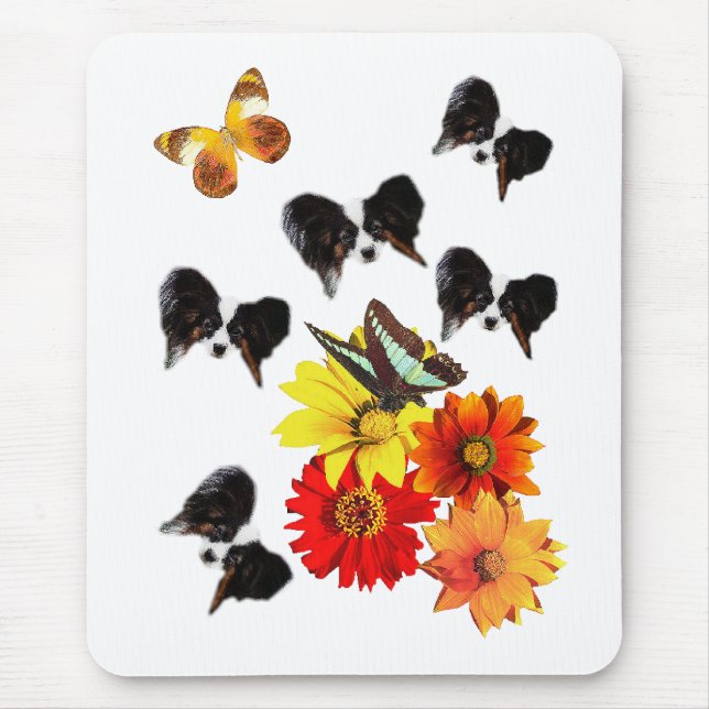 Papillon Butterfly Gifts Mouse Mat (Front)