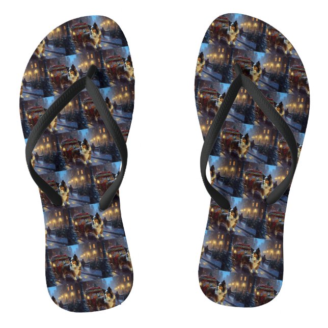 Papillon Christmas Festive Season Flip Flops (Footbed)