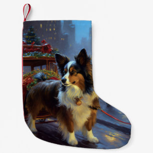 Papillon Christmas Festive Season Small Christmas Stocking