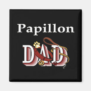 papillon dad Magnet