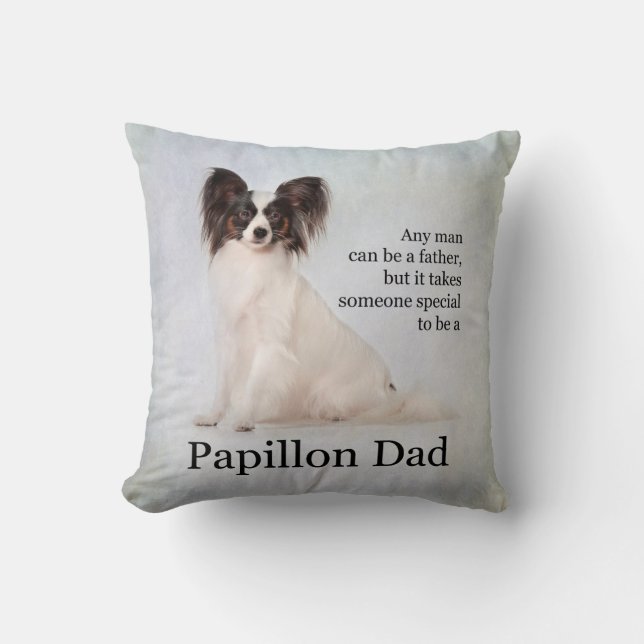 Papillon Dad Pillow (Front)