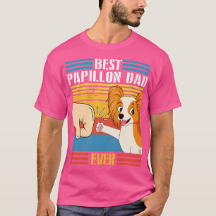 Papillon Dog And Daddy Hand To Hand Best Papillon T-Shirt
