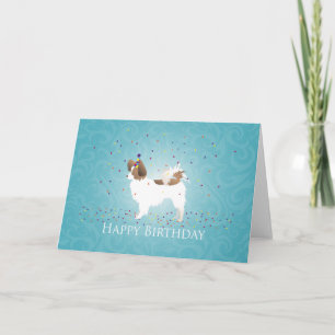 Papillon Dog Breed Happy Birthday Card