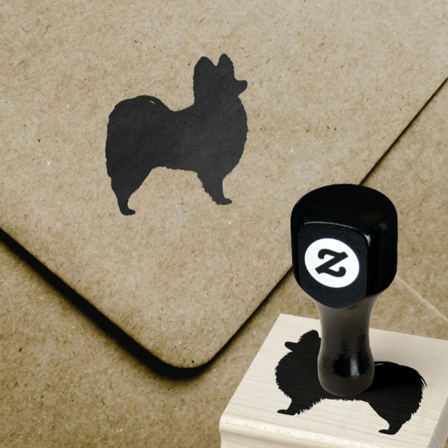 Papillon Dog Breed Silhouette Rubber Stamp (Creator Uploaded)