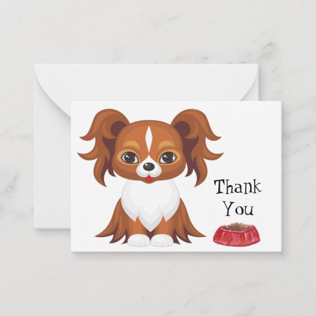 Papillon Dog Card (Front)