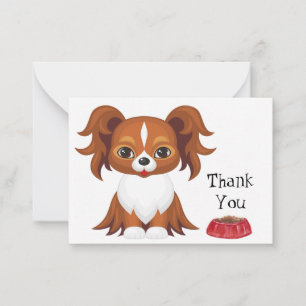 Papillon Dog Card