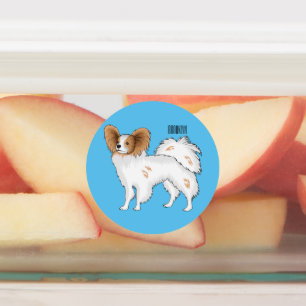 Papillon dog cartoon illustration