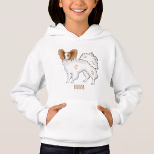 Papillon dog cartoon illustration