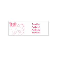 Papillon dog cartoon illustration